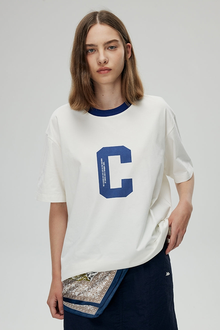 【即納】CONTRAFIEND CロゴプリントリンガーT CON001