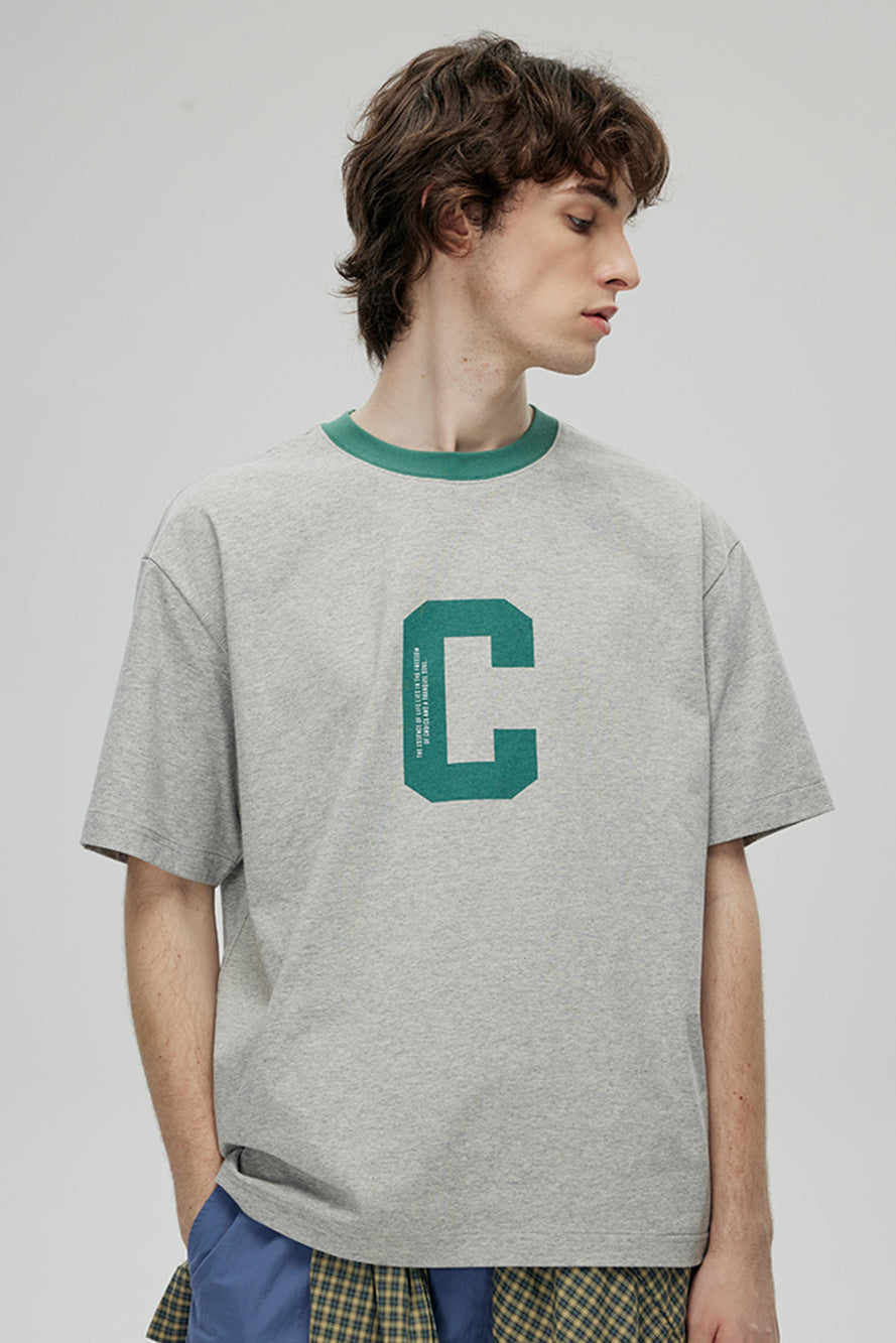 【即納】CONTRAFIEND CロゴプリントリンガーT CON001