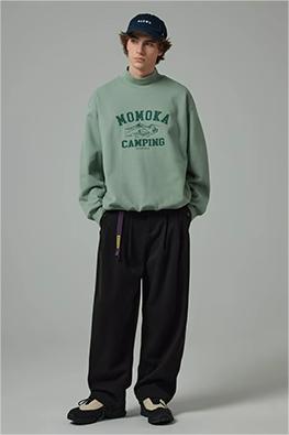 【即納】TIKIMOMOKA ドレーププリーツストレートパンツ TMK105