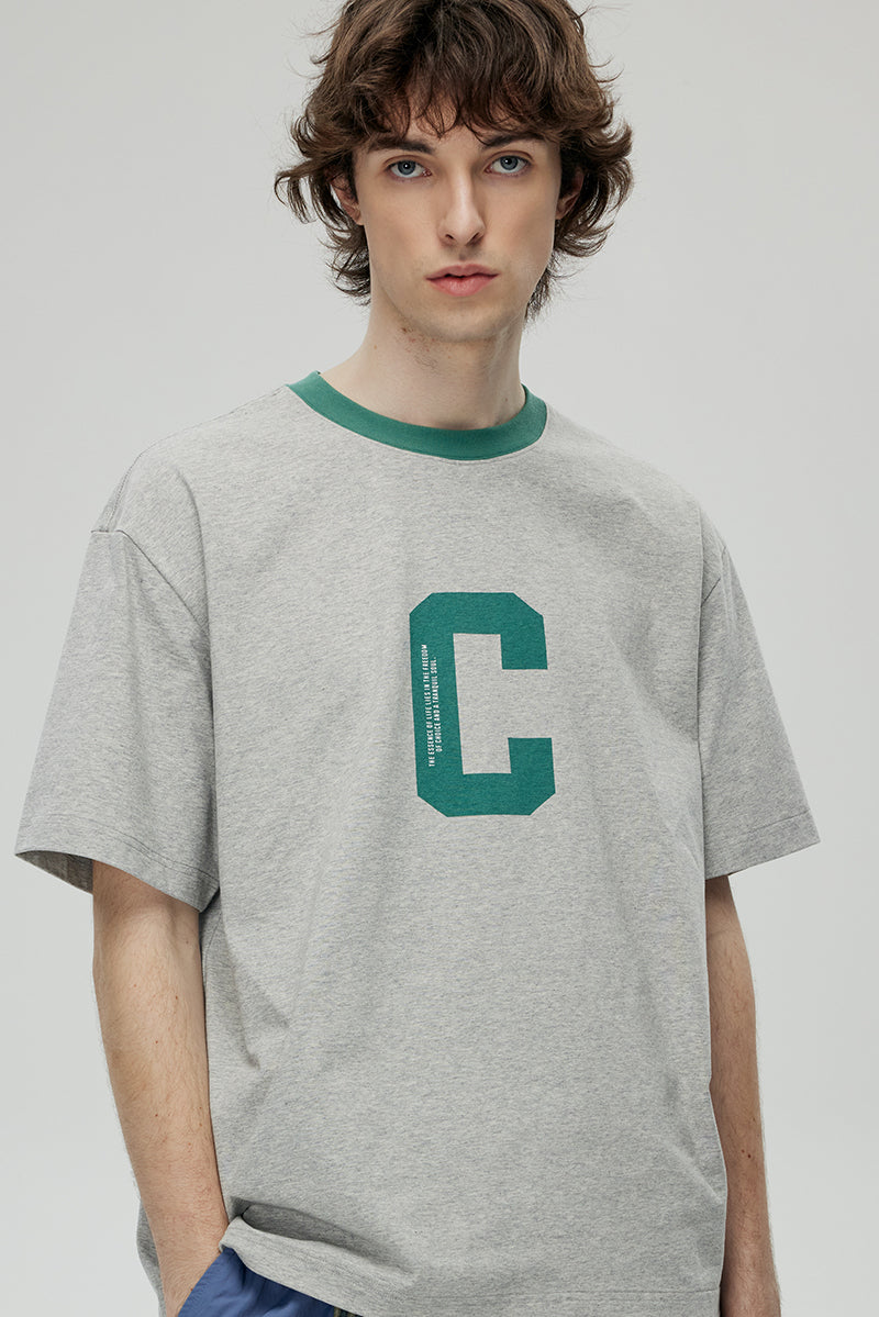 【即納】CONTRAFIEND CロゴプリントリンガーT CON001