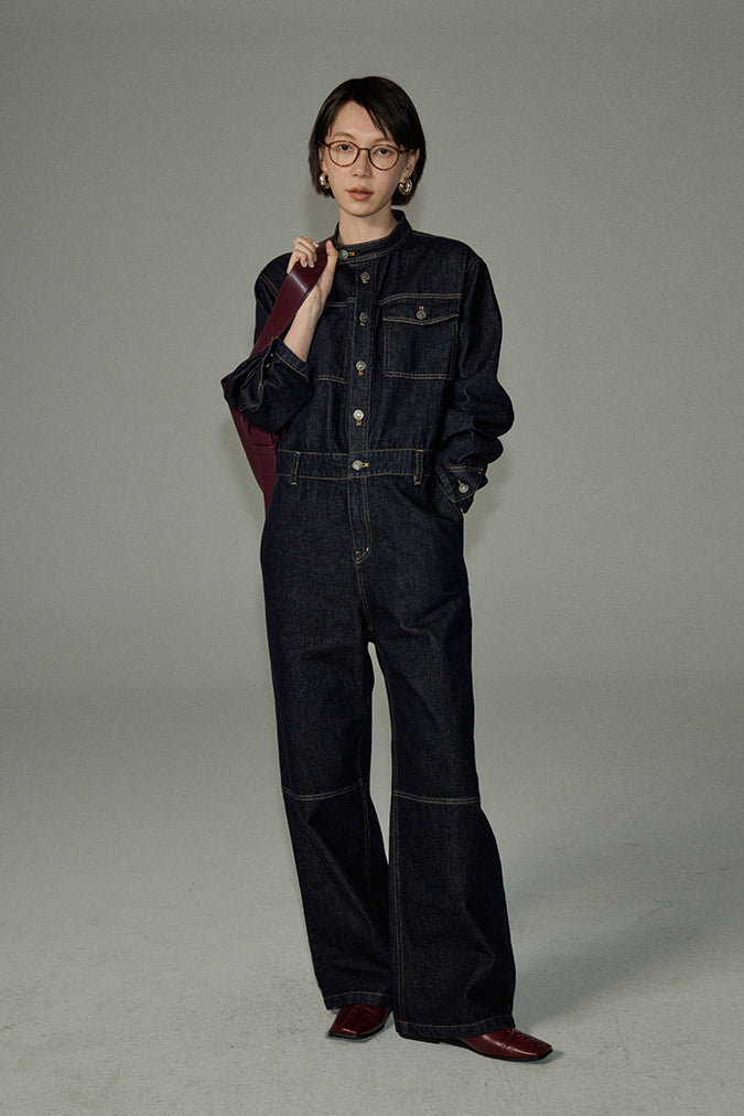 【即納】OMONT ストレートハイウエストジーンズ OOT008