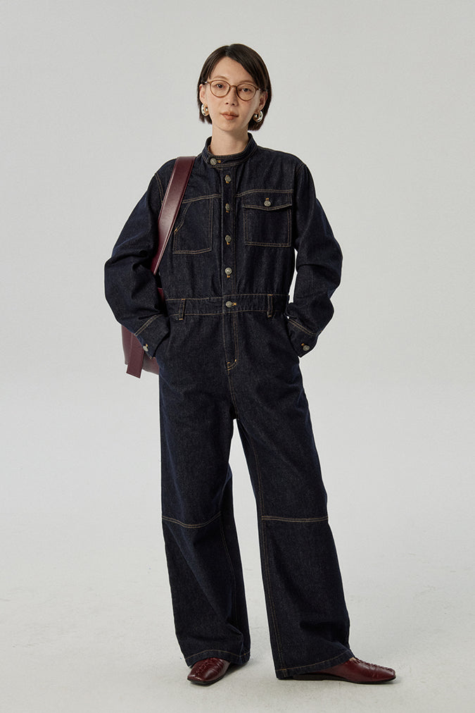 【即納】OMONT ストレートハイウエストジーンズ OOT008