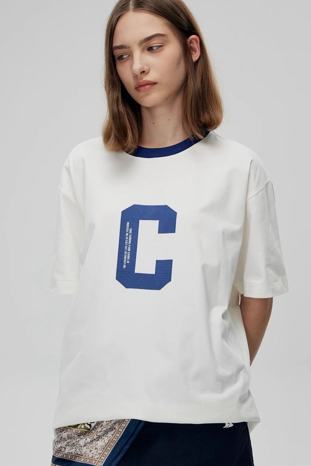 【即納】CONTRAFIEND CロゴプリントリンガーT CON001