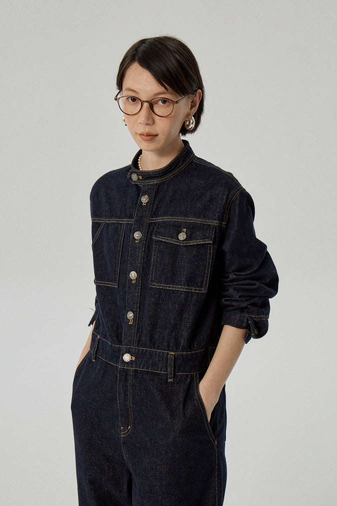 【即納】OMONT ストレートハイウエストジーンズ OOT008