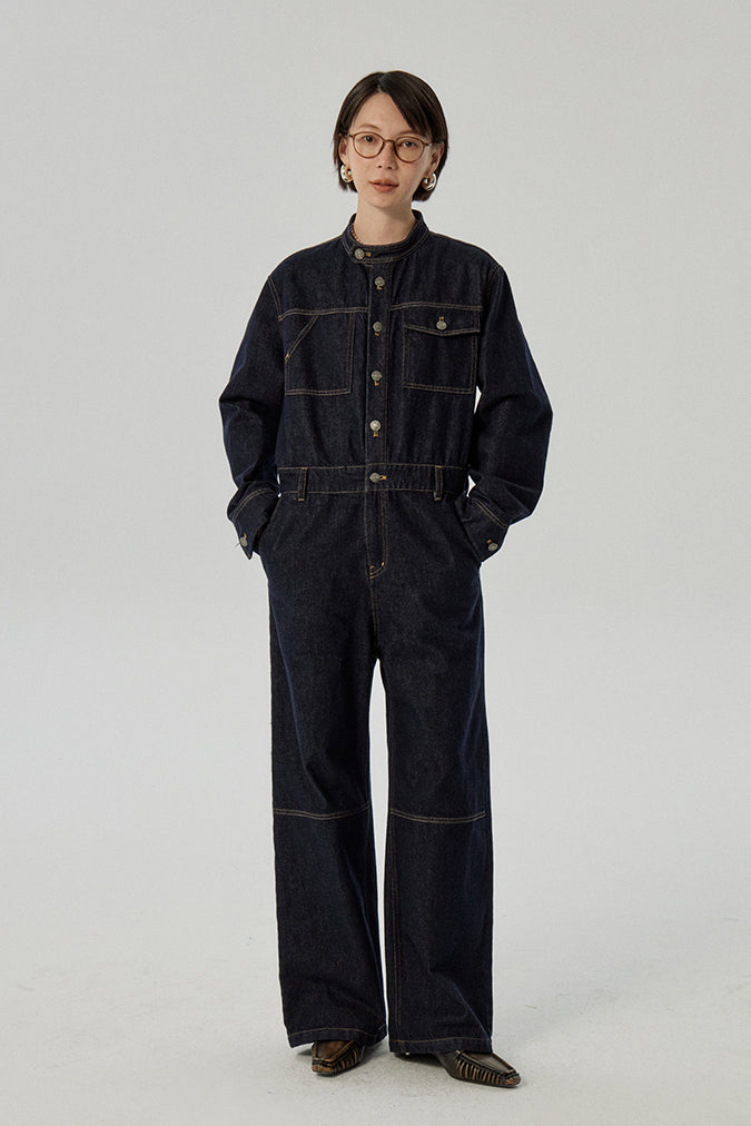 【即納】OMONT ストレートハイウエストジーンズ OOT008