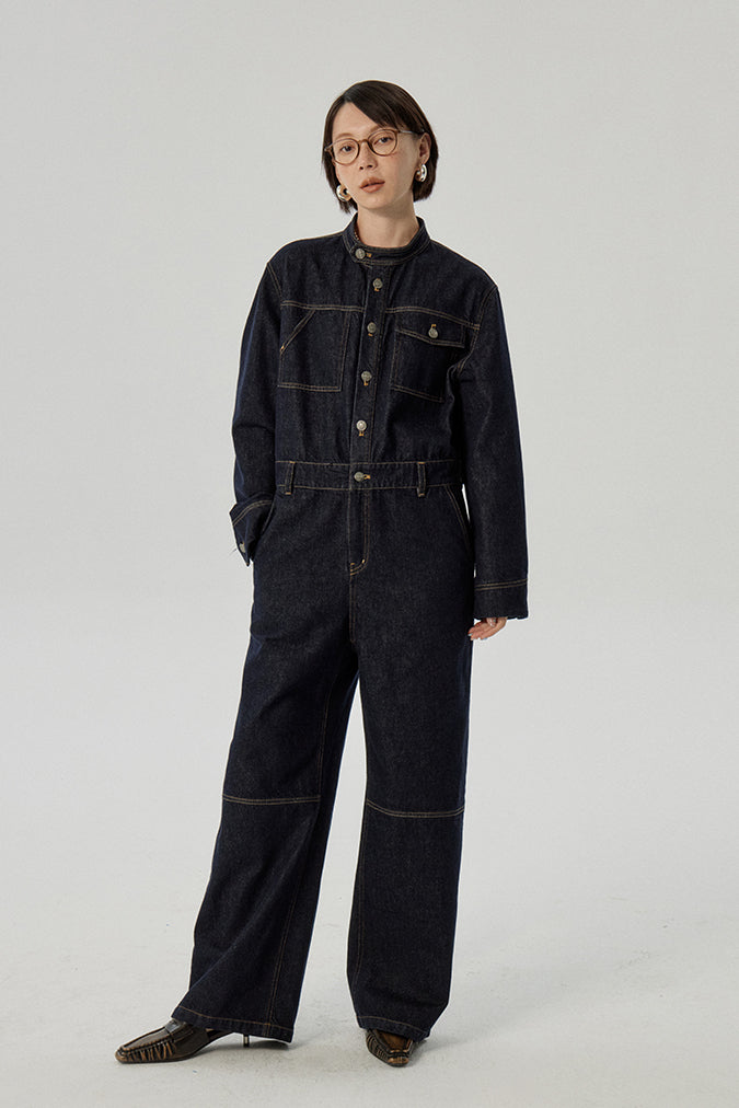 【即納】OMONT ストレートハイウエストジーンズ OOT008