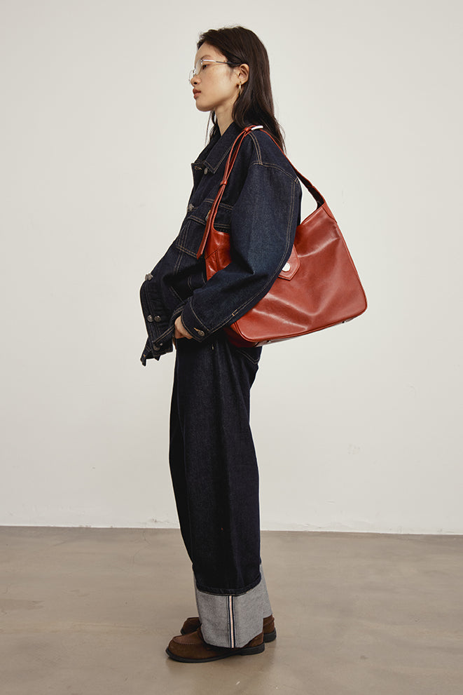 【即納】OMONT ヴィンテージルーズフィットデニムジャケット OMT146