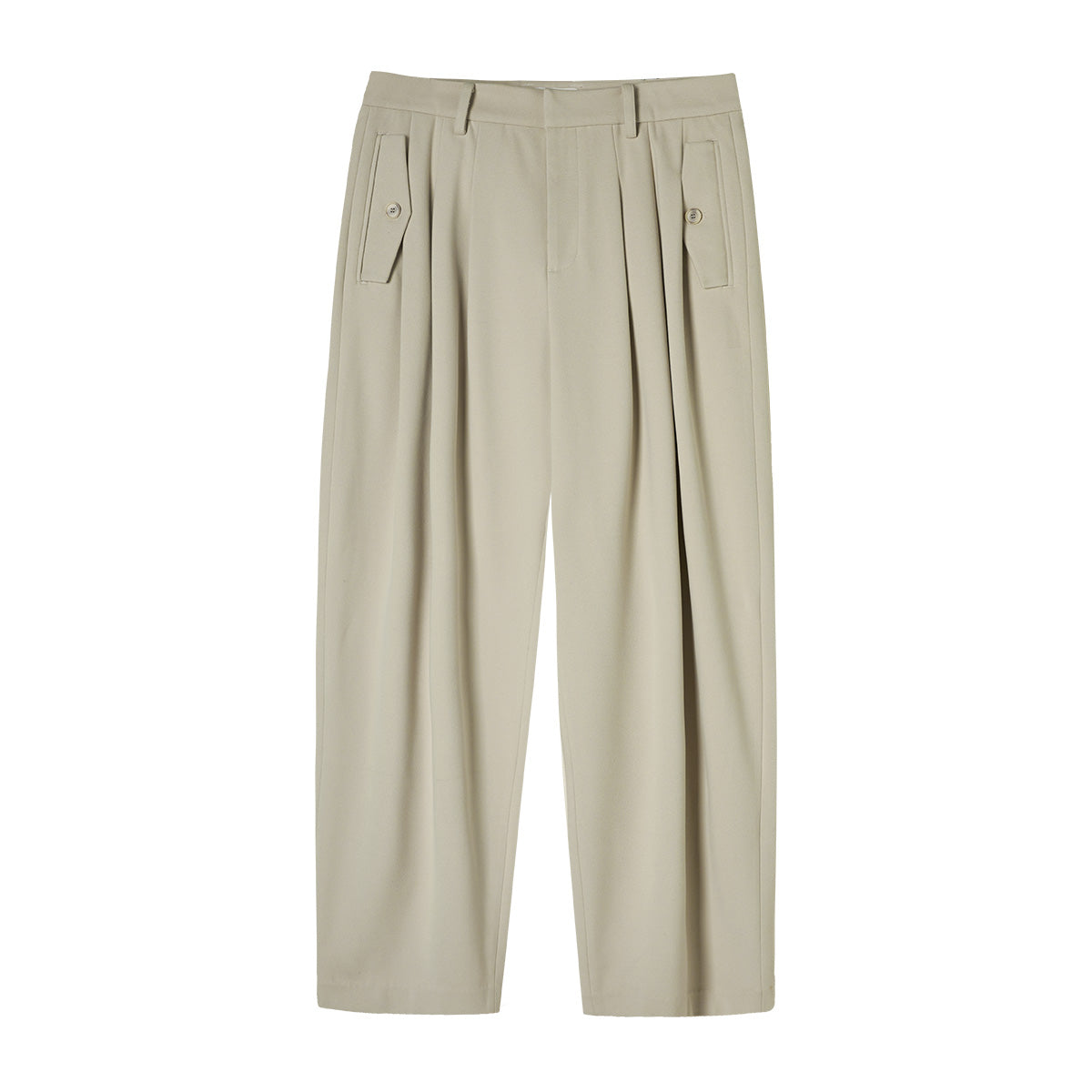 【即納】TIKIMOMOKA ドレーププリーツストレートパンツ TMK105