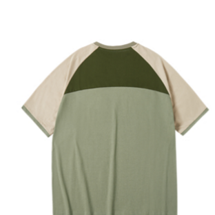 Eptison レトロコントラストカラー半袖Tシャツ EP241