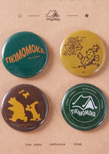 TIKIMOMOKA オリジナルバッジブローチ TMK097