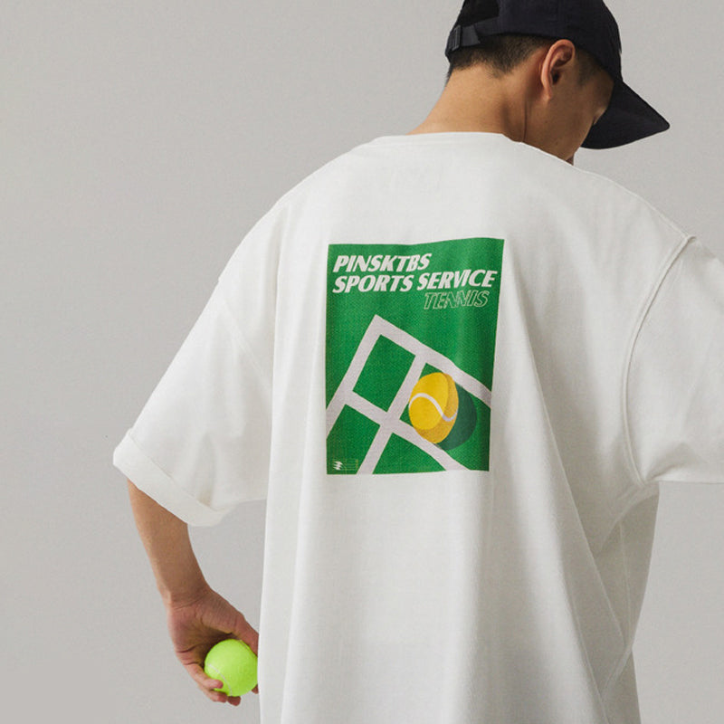 PINSKTBS スポーツグラフィックTシャツ PST052