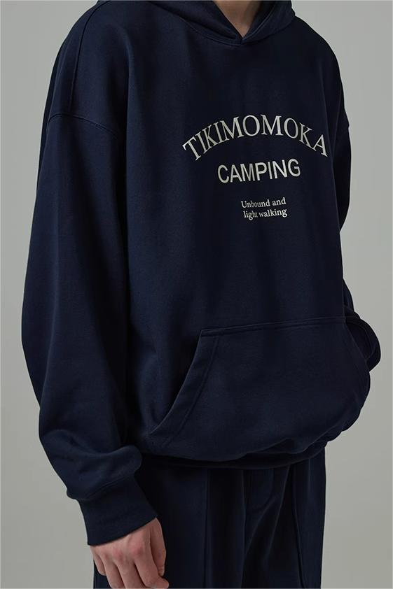 TIKIMOMOKA ロゴプリントパーカ TMK108