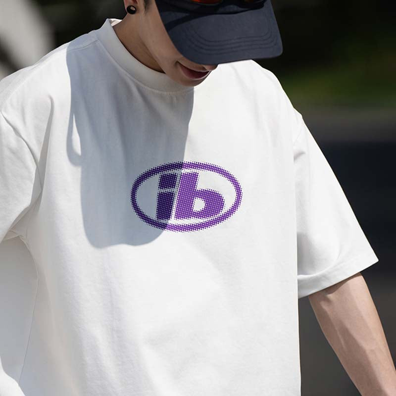 BELLKENIDEA ソリッドカラープリントTシャツ BK063