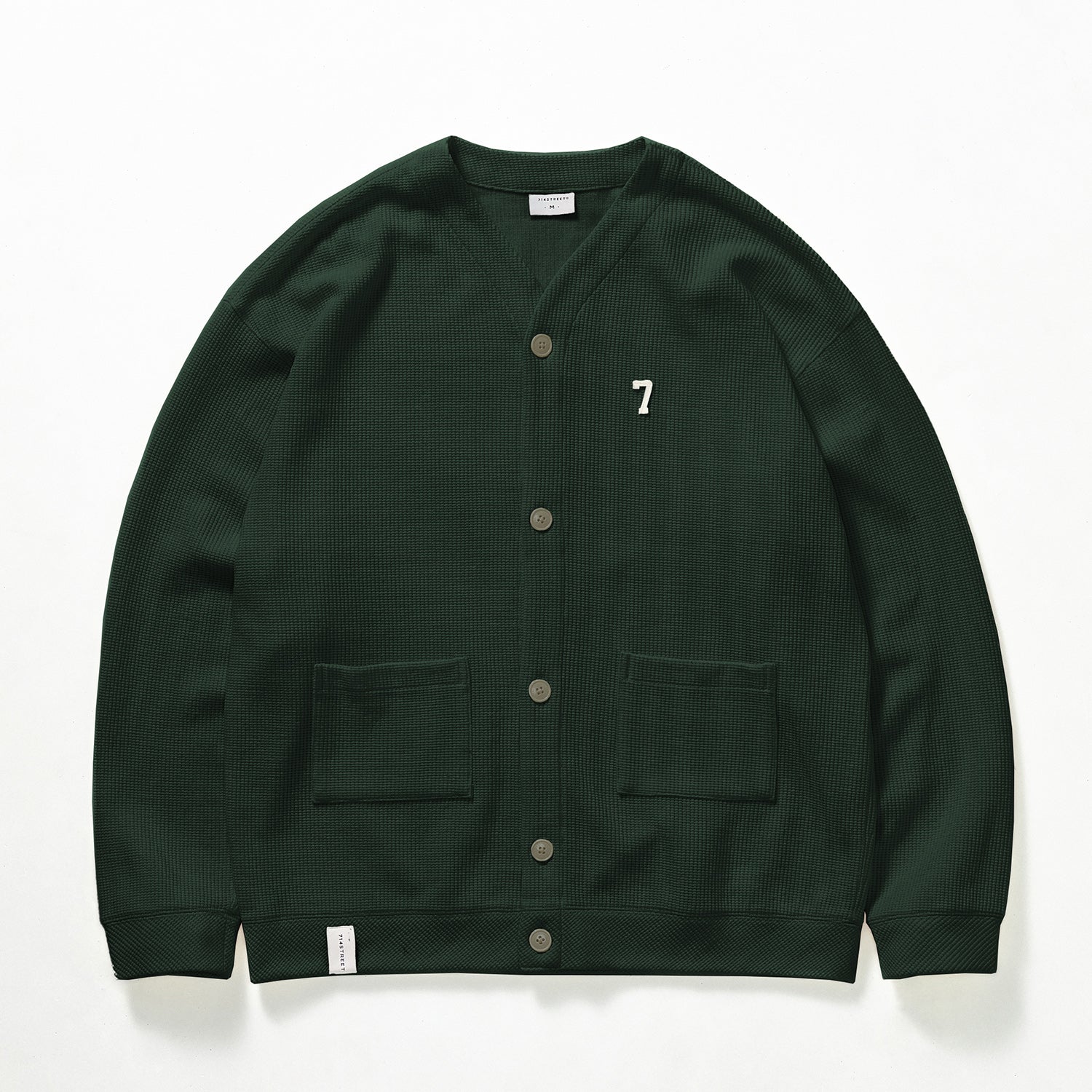 714STREET ワッフルニットカーディガン 714ST102