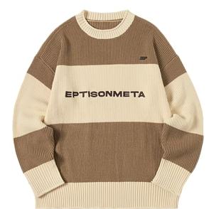 Eptison カラーブロックストライプセーター EP178
