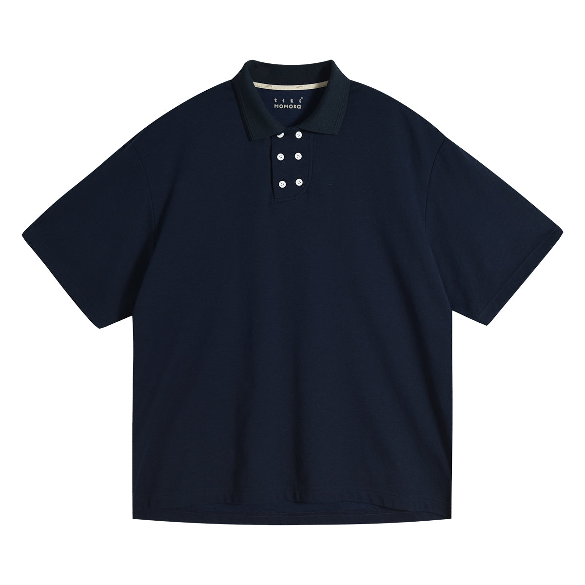 TIKIMOMOKA オリジナルダブルブレストポロシャツ TKM014