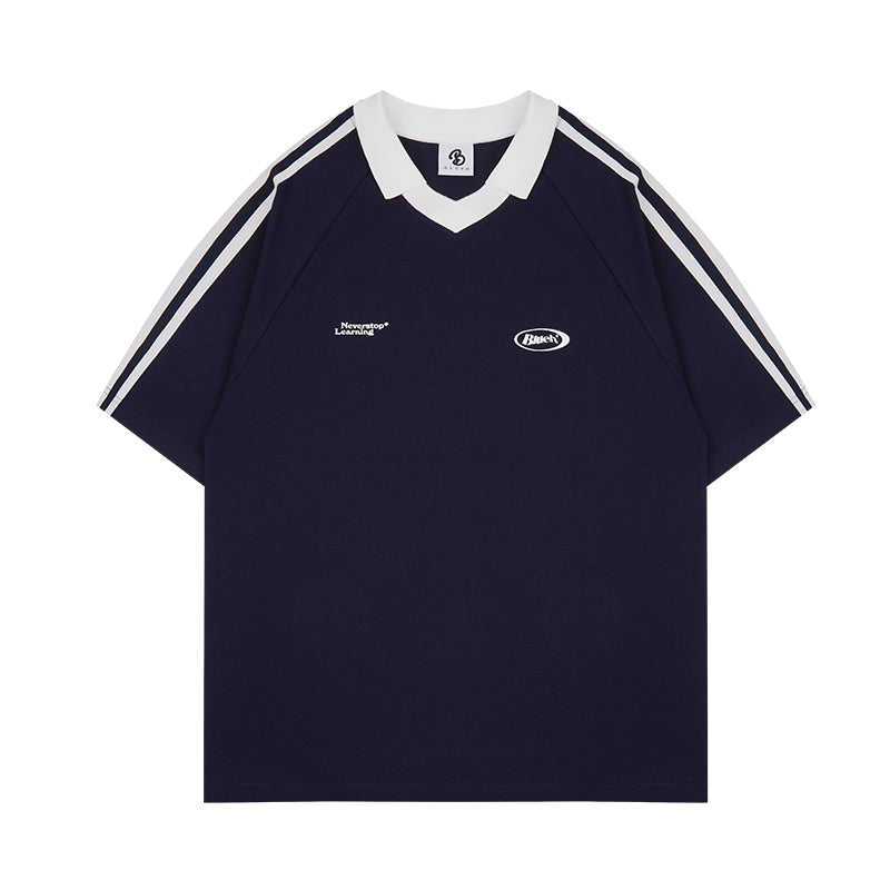 SHOGA スポーツレトロラペルTシャツ SGA079
