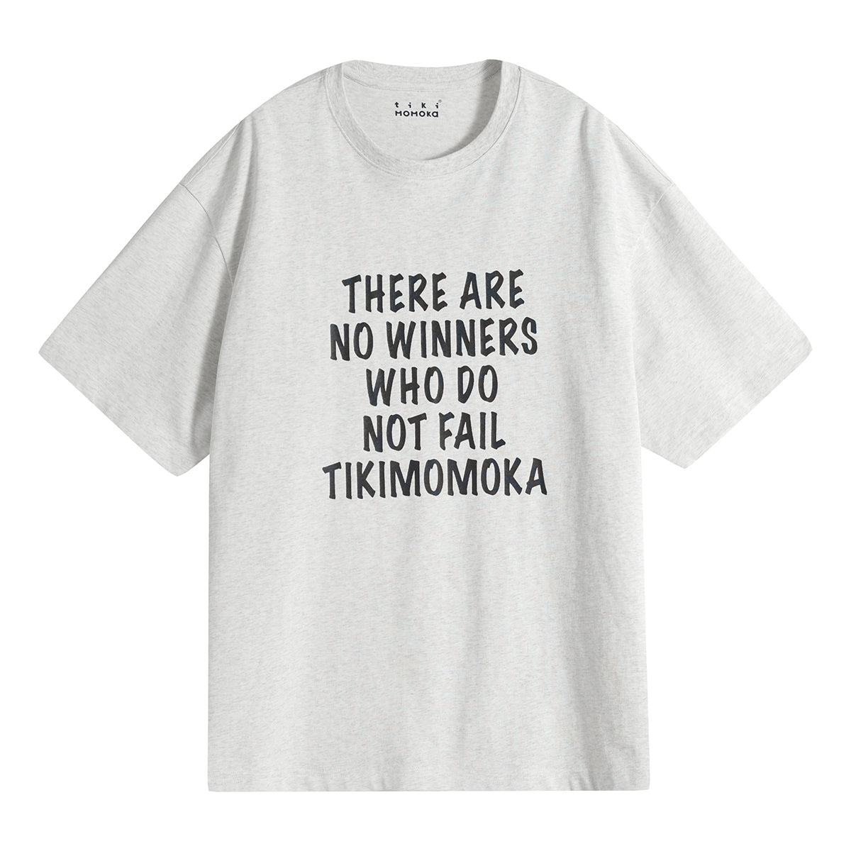TIKIMOMOKA アメリカンシンプルレタープリントTシャツ TKM015